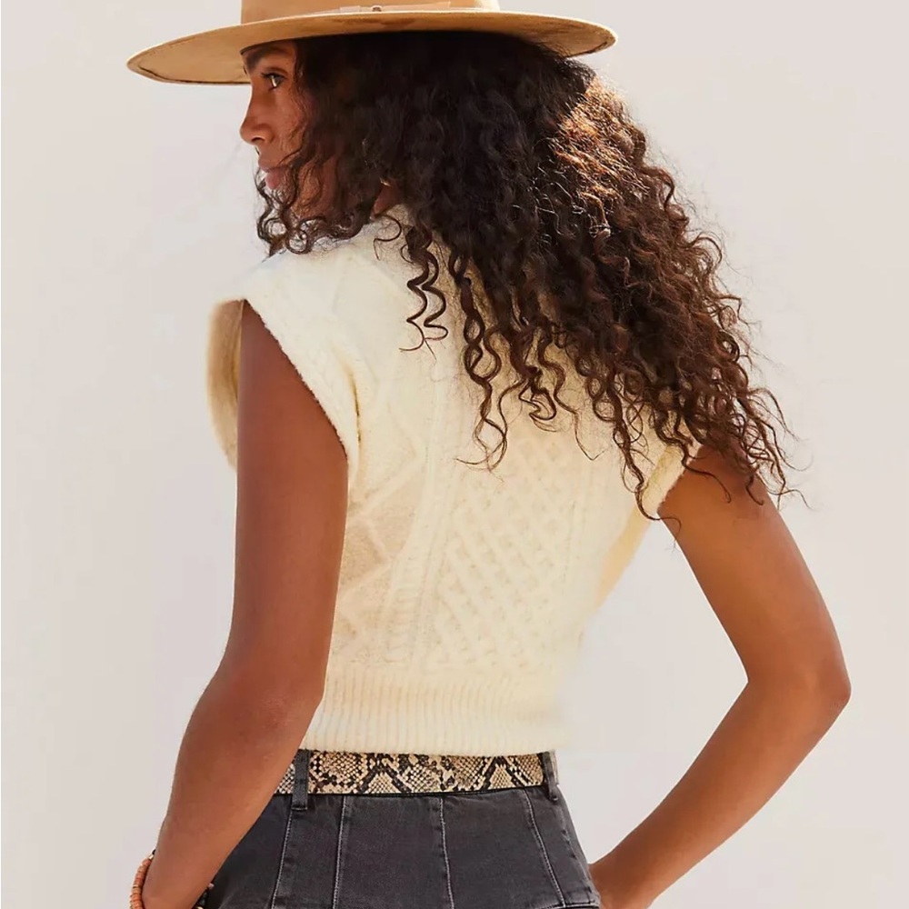 Anthropologie Pilcro NWOT Anthropologie Maeve Martie Cable-Knit Top size L $128